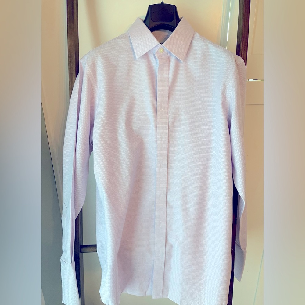 New unworn without tags Charles Tyrwhitt Light Blue textured Slim Fit